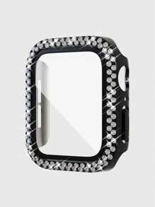 Vỏ trang trí Rhinestone tương thích với Apple Watch - màu đen - Xem 1