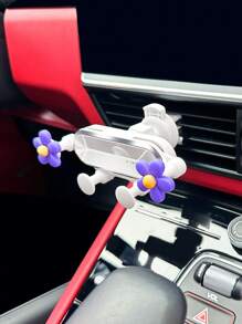 Giá đỡ điện thoại trang trí hoa trên ô tô - Nhiều màu - Xem 2