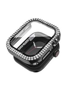 Vỏ trang trí Rhinestone tương thích với Apple Watch - màu đen - Xem 5
