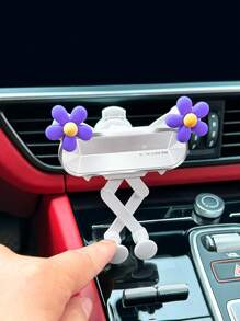 Giá đỡ điện thoại trang trí hoa trên ô tô - Nhiều màu - Xem 4