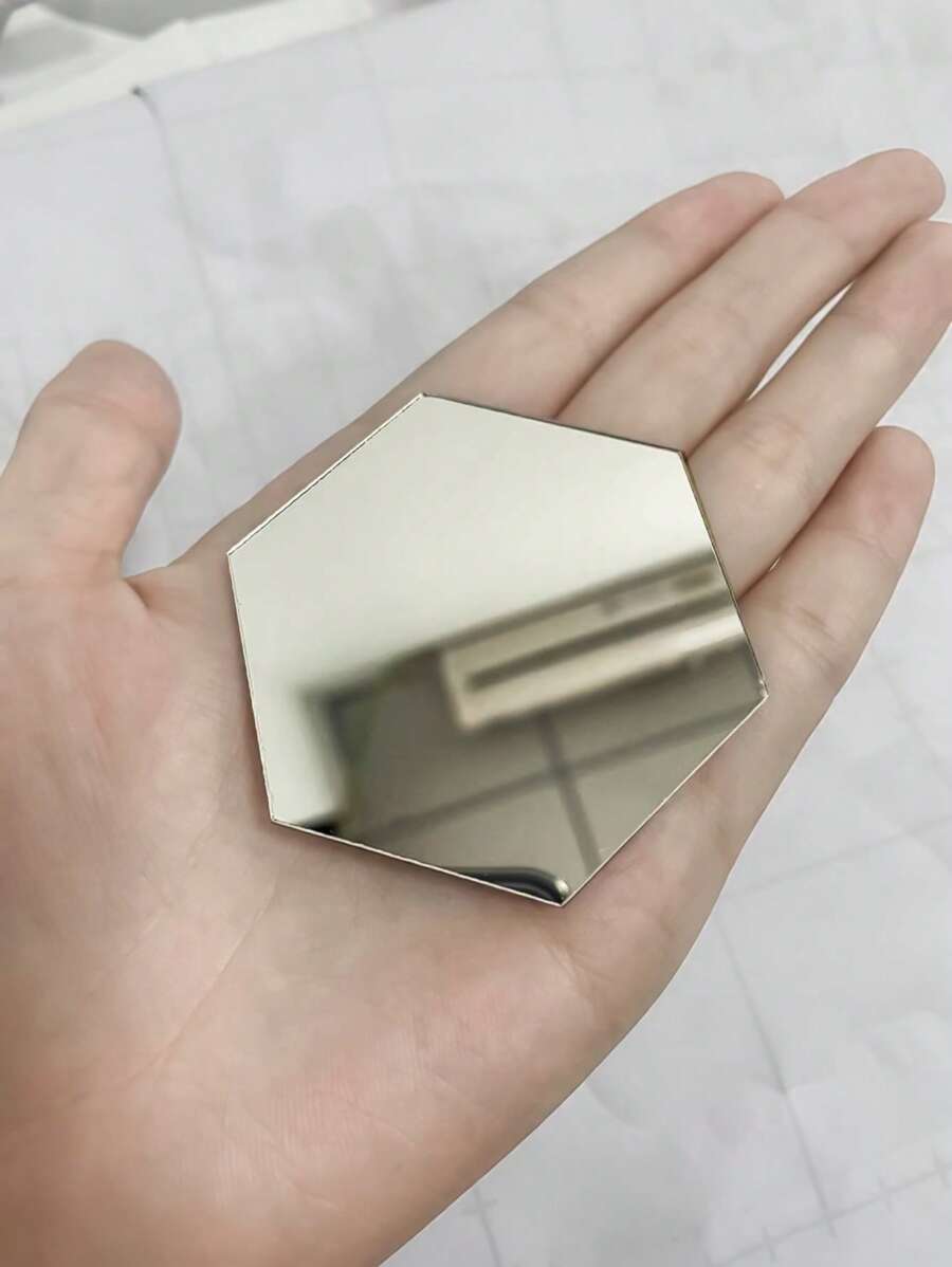 1 miếng dán tường gương hình học - Xám - Xem 1