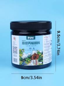 1入組防水亞克力專業多用途亞克力顏色適用於繪畫 - 黑與白 - 查看 2