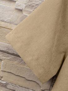 Manfinity Homme Men Solid Button Up Shirt Without Tee - Apricot - View 3