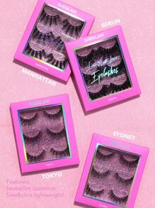 SHEGLAM Late Night Lover Full Volume Ciglia Finte-Tokyo 3 Paia Leggere Comode Coniche Naturali Più Piene Più Lunghe Più Spesse Ciglia Finte Fai Da Te Extension Ciglia Marchio Bellezza Trucco Cosmetico Per Donne Ragazze Perfetto Per Inverno Primavera Ideale Per Y2K Elegante Moda Adatto Per Compleanno Regalo Festa Pronto Migliore Colore - nero - Visualizzare 6