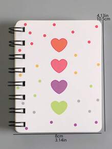 1pc Spiral Bound Pocket Notebook, Mini Portable Memo Book For Students - Multicolor - View 9