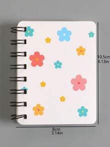 1 pieza Cuaderno espiral, cuaderno mini portátil de bolsillo para estudiantes - Multicolor - Ver 3