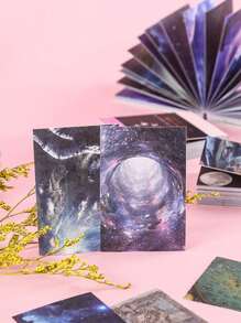 50入組星空圖案貼紙 - 彩色 - 查看 5