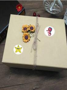 1卷卡通魚紋貼紙 - 彩色 - 查看 4