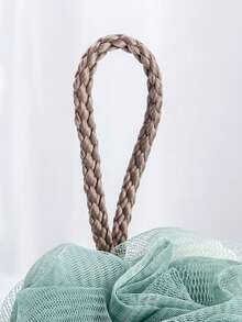 1pc Random Color Bathing Sponge Shower Pouf - Multicolor - View 3