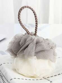 1pc Random Color Bathing Sponge Shower Pouf - Multicolor - View 6