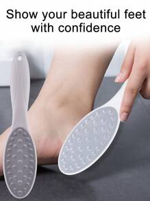 1pc Double-sided Foot Dead Skin Removal Tool - White - View 1