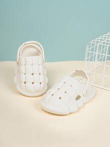 Kids Anti-slip Breathable Vented Clogs For Outdoor - White - View 2