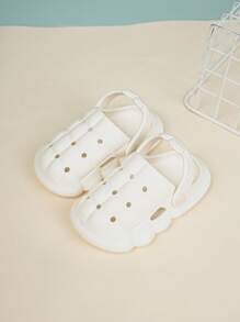 Kids Anti-slip Breathable Vented Clogs For Outdoor - White - View 3