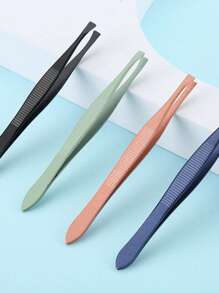 4 chiếc nhíp nhổ lông mày bằng thép không gỉ - Màu vàng - Xem 1