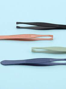 4 chiếc nhíp nhổ lông mày bằng thép không gỉ - Màu vàng - Xem 3