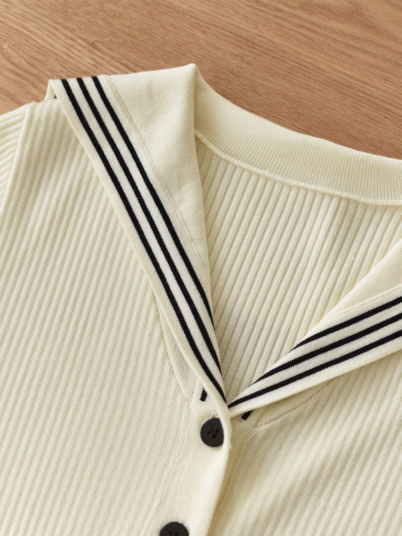 Simple Retro Striped Print Sailor Collar Dress SHEIN USA