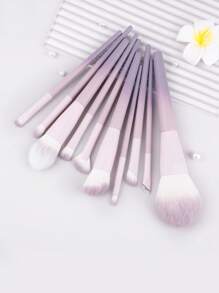 10支渐变色手柄化妆刷套装 - 柔软毛质粉底刷、眼影刷、粉底刷、眉刷、高光/修容刷，多功能美妆工具，适合初学者，化妆刷套装，化妆刷套装，化妆刷套装，全套化妆工具，化妆刷套装，化妆刷礼盒套装 - 淡紫色 - 查看 2