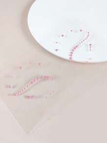 1sheet Rhinestone Eye Tattoo Sticker - Pink - View 2