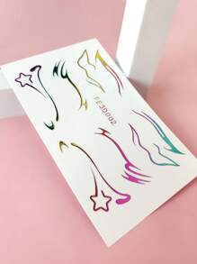 張寶石臉部化妝水鑽貼紙 - 彩色 - 查看 3