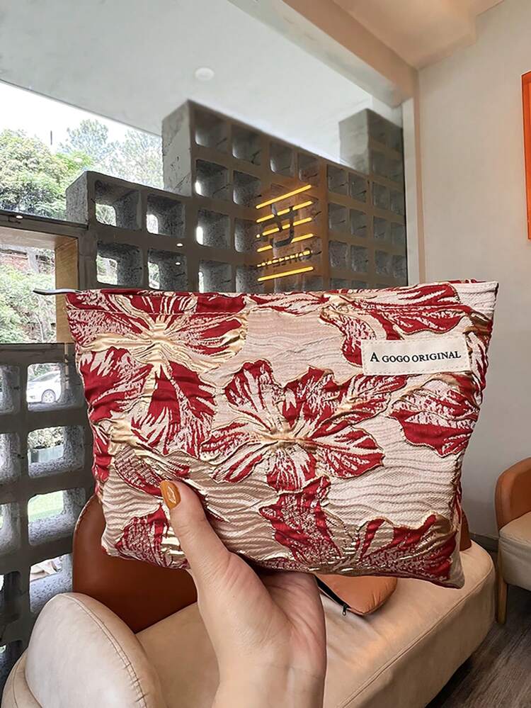 Y2K Aesthetic Floral Print Makeup Bag Premium Metal Travel Makeup Bag Organizer Makeup Bag Makeup Pouch Skincare Bag Toiletry Bag Packing Cubes, Travel Essentials Cruise Essentials Dorm Essentials, Wedding Bridesmaid Gifts, Mom Gifts, Birthday Gifts, Gifts For Friends And Teachers, Home Decor, Bathroom Living Room Bed Bathroom Organizer, Jewelry Organizer,Christmas Gifts,Pouch,Travel,Gifts For Women Travel Essential,Pouch,Clutch / Small Handbag, Makeup Organizer,Brush Holder,Mini Pouch,Large Capacity Pouch,Gifts For Women,Christmas Gifts,Gift Ideas For Women,Makeup Pouch,Travel Essential