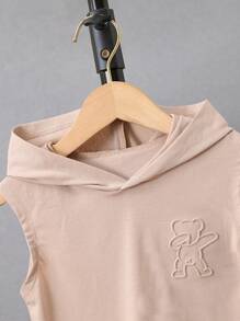 SHEIN Xe tăng cho bé trai màu trơn Giải trí - Màu Khaki - Xem 3