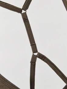 Sujetador unicolor fruncido - Gris - Ver 4