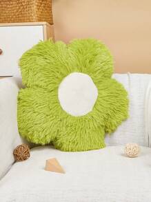 1 pieza Cojín decorativo con diseño de flor - Verde Oliva - Ver 2