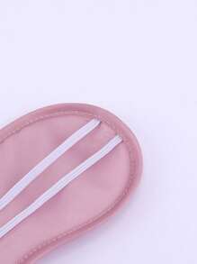 4/8pcs Hotel Disposable Eye Mask, Airline Travel Sleep Shade Eye Cover, Breathable Polyester Solid Color Eye Patch - Purple - View 5