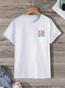 Manfinity EMRG Áo thun & Áo lót Nam Slogan Giải trí - trắng - Xem 1
