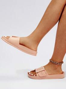 Women Slides Gesper Plain Fashionable - Aprikot - View 3