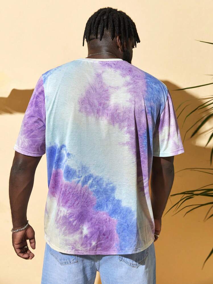 GENTILAND Men Plus Tie Dye Tee - Multicolor - View 2