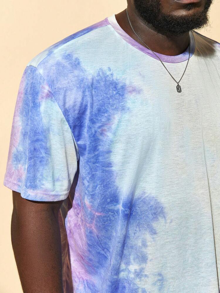 GENTILAND Men Plus Tie Dye Tee - Multicolor - View 5