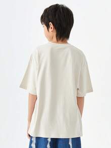 Tops con trai Lá thư Giải trí - Màu Khaki - Xem 2
