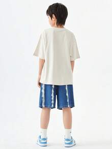 Tops con trai Lá thư Giải trí - Màu Khaki - Xem 4