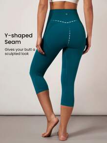 GLOWMODE 17英寸featherfit™交叉短褲襪褲 - 霧石 - 查看 3