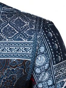 Áo sơ mi Nam Nút phía trước Chắp vá Paisley Boho - Nhiều màu - Xem 4