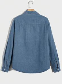 Manfinity RebelGame Nam Áo denim Bông Túi Kép Without Tee - Rửa nhẹ - Xem 2