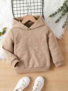 SHEIN 1pc Young Boys' Dinosaur Embossed Hooded Long Sleeve Sports Shirt,Holiday,Summer,Travel