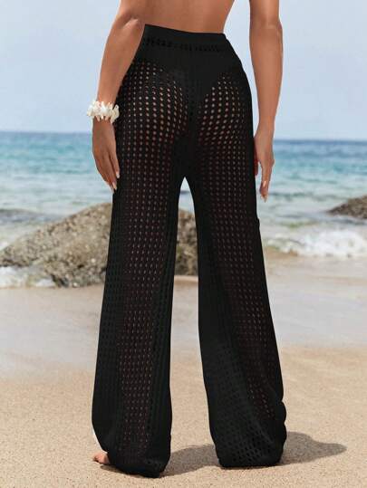 SHEIN Swim Pantalones cover up con abertura