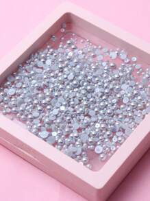 帶3D美甲1入組圓珠完美貼合指甲裝飾適用於美甲 - 灰色 - 查看 6