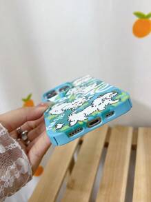 1入組卡通狗和字母圖案手機殼 - 彩色 - 查看 4