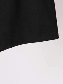 Toddler Boys Letter Graphic Tee & Shorts - Black - View 4