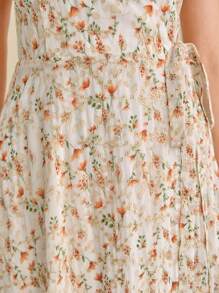 SHEIN Belle 碎花吊帶裙伴娘禮服