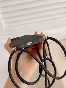 Ốp lưng điện thoại Apple dạng lưới bện màu hồng tương thích với iPhone 15/15Pro/15Pro Max/15Plus/11/12/13/14/XS/XR/11Pro/11Pro Max/12Pro/12Pro Max/13Pro/13Pro Max/14Pro/14Pro Max/14Plus/7Plus/8Plus/8/SE2 Chống nước, chống sốc, chống rơi, chống trầy xước - màu đen - Xem 4