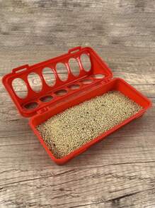 1入組多格鳥餵食器 - 橘色 - 查看 2