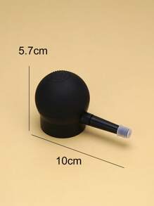 发际线粉末喷雾瓶，1 件硅胶黑色头发修复头发造型喷雾瓶，适用于专业美发沙龙