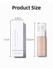 女士防水啞光粉底1入組長效控油遮瑕粉底霜 - Honey - 查看 3