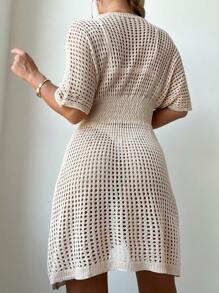 Áo che Nữ cắt màu trơn - Màu be - Xem 2