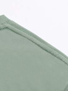 SHEIN LUNE 蝴蝶和印花T恤 - 綠色 - 查看 3