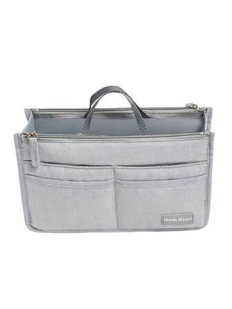 字母貼飾拼接包